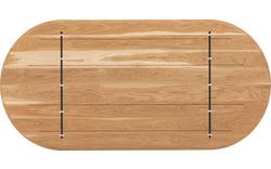 Goossens excellent eettafel uniek blank eiken - 8221205-03