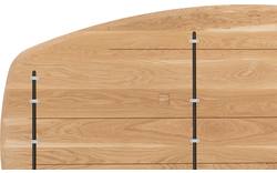 Goossens excellent eettafel uniek blank eiken - 8221375-03