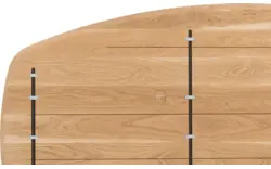 Goossens excellent eettafel uniek blank eiken - 8221375-03