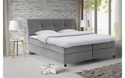 Goossens basic boxspring compleet gusta grijs stof - 8221906-01