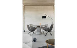Goossens eettafel stone grijs beton - 8222077-01