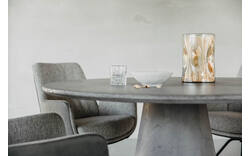 Goossens eettafel stone grijs beton - 8222085-01