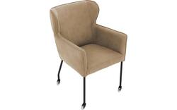 Goossens excellent eetkamerstoel leogang bruin leer - 8222213-01