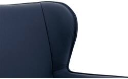 Goossens excellent eetkamerstoel leogang blauw leer - 8222218-01