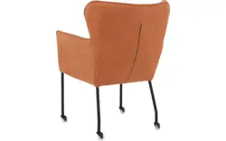 Goossens excellent eetkamerstoel leogang bruin leer - 8222219-01