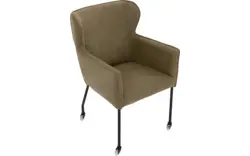 Goossens excellent eetkamerstoel leogang groen leer - 8222220-01