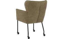 Goossens excellent eetkamerstoel leogang groen leer - 8222226-02