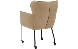 Goossens excellent eetkamerstoel leogang bruin leer - 8222229-01
