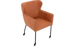 Goossens excellent eetkamerstoel leogang bruin leer - 8222230-01