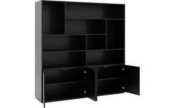 Goossens basic buffetkast madrid zwart melamine - 8222630-01