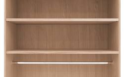 Goossens excellent kledingkast nature wit eiken - 8223443-02
