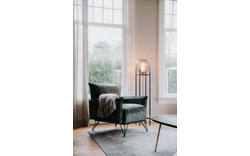 Goossens basic fauteuil lygo groen stof - 8194142-02