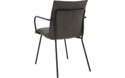 Goossens eetkamerstoel milan grijs micro leer - 8223718-01