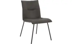 Goossens eetkamerstoel milan grijs micro leer - 8223719-01