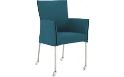 Goossens eetkamerstoel funk blauw stof - 8224100-01