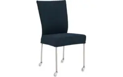 Goossens eetkamerstoel funk blauw stof - 8224114-01