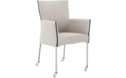 Goossens eetkamerstoel funk grijs stof - 8224116-01
