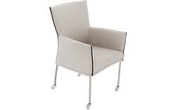 Goossens eetkamerstoel funk grijs stof - 8224116-01