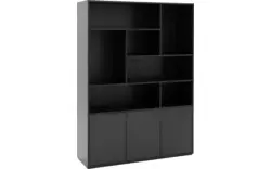 Goossens basic buffetkast madrid zwart melamine - 8226403-01