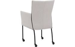 Goossens eetkamerstoel funk grijs stof - 8227246-02