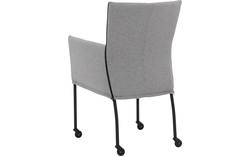 Goossens eetkamerstoel funk grijs stof - 8227249-02
