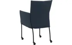 Goossens eetkamerstoel funk blauw stof - 8227252-01