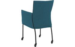 Goossens eetkamerstoel funk blauw stof - 8227253-02