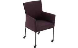 Goossens eetkamerstoel funk roze stof - 8227254-01