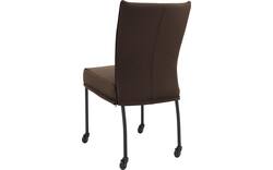 Goossens eetkamerstoel funk bruin leer - 8227258-01