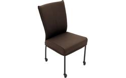 Goossens eetkamerstoel funk bruin leer - 8227258-01