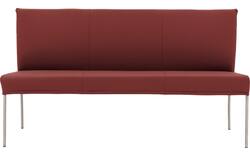 Goossens eetbank funk rood leer - 8227342-01