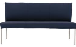 Goossens eetbank funk blauw leer - 8227343-01