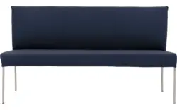 Goossens eetbank funk blauw leer - 8227343-01