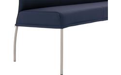 Goossens eetbank funk blauw leer - 8227343-01