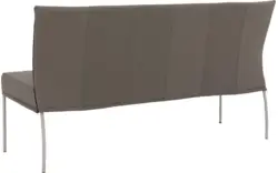 Goossens eetbank funk grijs leer - 8227344-01