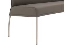 Goossens eetbank funk grijs leer - 8227344-01