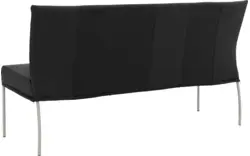 Goossens eetbank funk zwart leer - 8227345-01