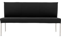 Goossens eetbank funk zwart leer - 8227345-01