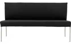 Goossens eetbank funk zwart leer - 8227345-01