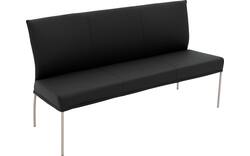 Goossens eetbank funk zwart leer - 8227345-01