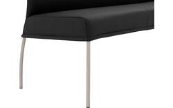 Goossens eetbank funk zwart leer - 8227345-01