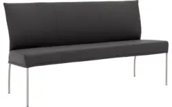Goossens eetbank funk grijs leer - 8227347-01