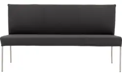 Goossens eetbank funk grijs leer - 8227347-01
