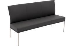 Goossens eetbank funk grijs leer - 8227347-01