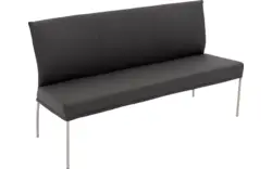 Goossens eetbank funk grijs leer - 8227347-01