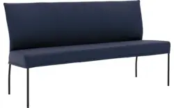 Goossens eetbank funk blauw leer - 8227364-01