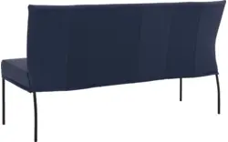 Goossens eetbank funk blauw leer - 8227364-01