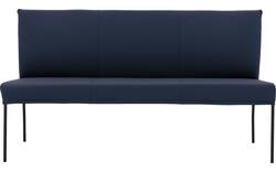 Goossens eetbank funk blauw leer - 8227364-01