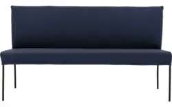 Goossens eetbank funk blauw leer - 8227364-01