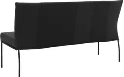Goossens eetbank funk zwart leer - 8227366-01